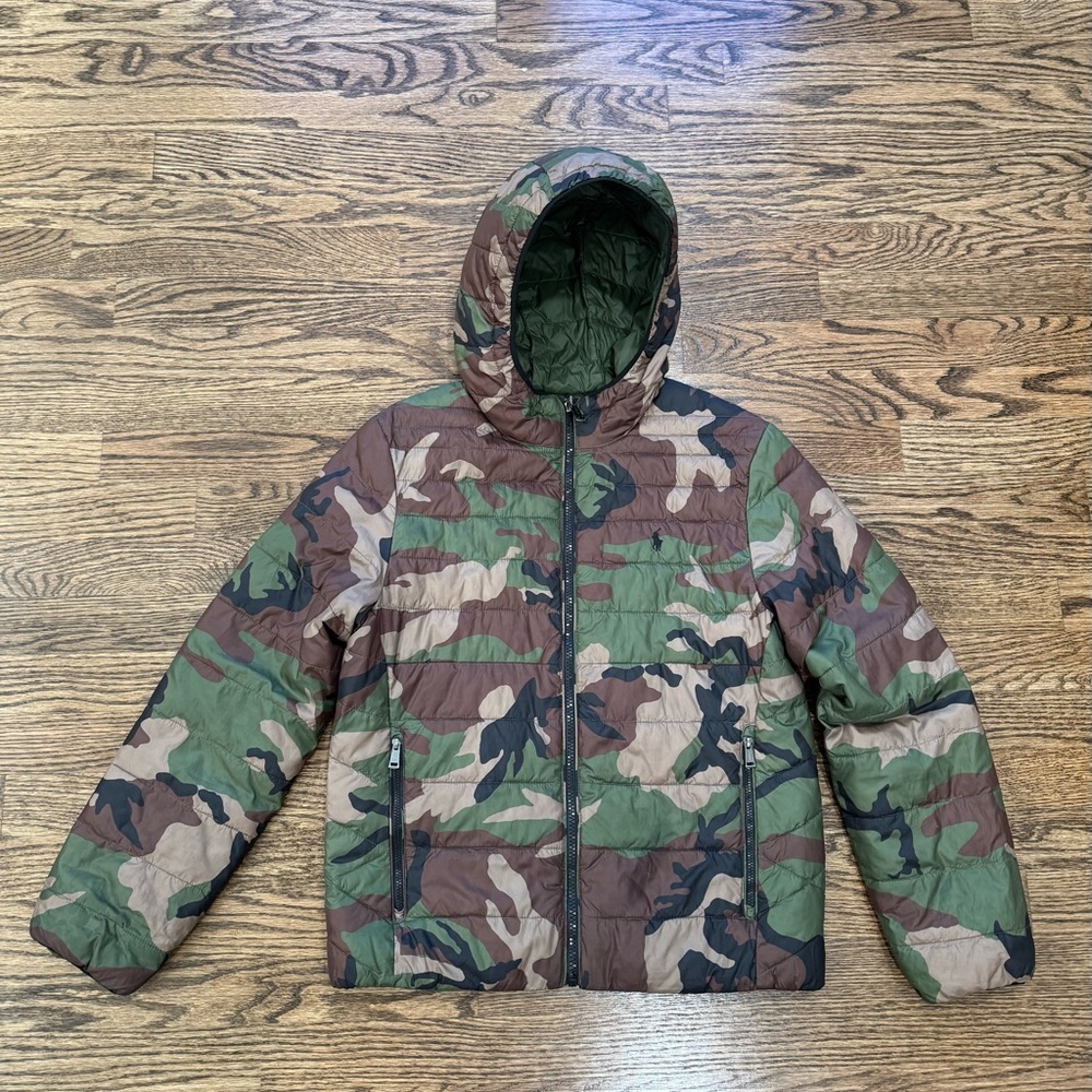 Ralph Lauren Light Jacket 
Kids Camouflage Puffer Jacket
Reversible!!!